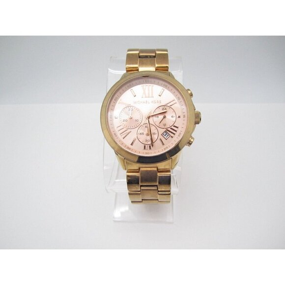 Women Michael Kors Chrono Quartz WR Analog 43mm Dial Causal Round Watch (G416) - Picture 6 of 11
